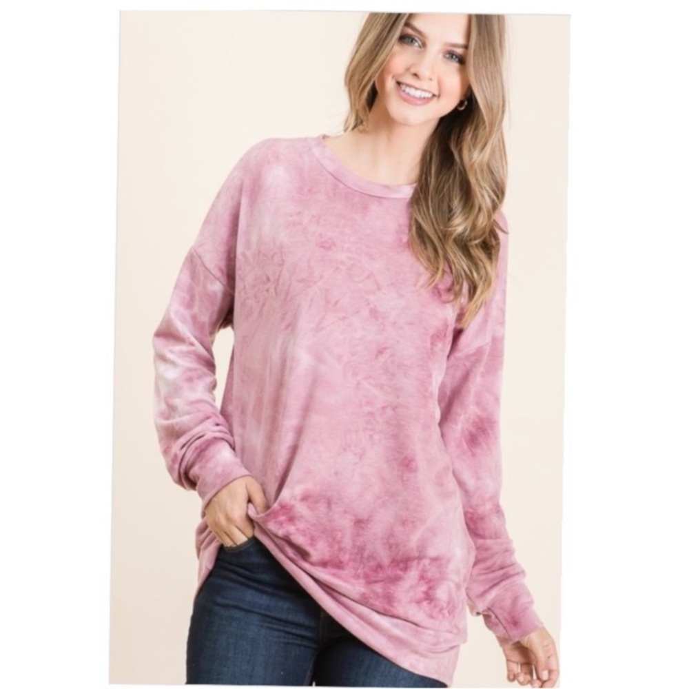 β€οΈtie-dye print top - Picture 4 of 6